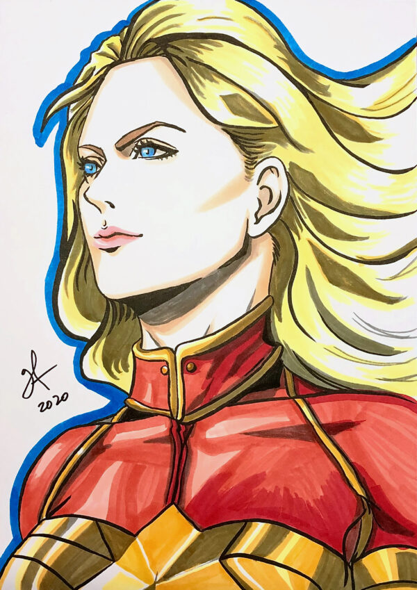 Captain Marvel Original Artwork