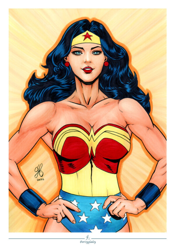 Wonder Woman Retro Print